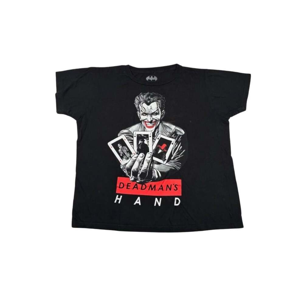 DC Comics The Joker Deadman's Hand Graphic T-Shirt Black